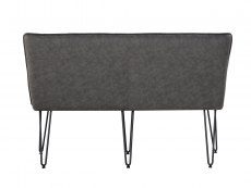 Kenmore Kenmore Finlay Grey Faux Leather 140cm Upholstered Dining Bench