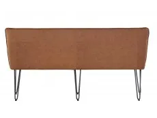 Kenmore Kenmore Finlay Tan Faux Leather 180cm Dining Bench