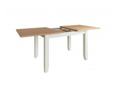 Kenmore Kenmore Patterdale 160cm White and Oak Butterfly Extending Wooden Dining Table (Flat Packed)