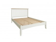 Kenmore Kenmore Patterdale 4ft6 Double White and Oak Wooden Bed Frame