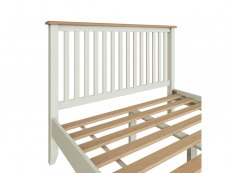 Kenmore Kenmore Patterdale 4ft6 Double White and Oak Wooden Bed Frame