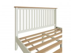 Kenmore Kenmore Patterdale 5ft King Size White and Oak Wooden Bed Frame