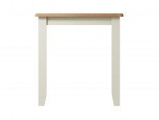 Kenmore Kenmore Patterdale 75cm White and Oak Compact Wooden Dining Table (Flat Packed)