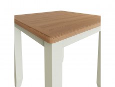 Kenmore Patterdale 75cm White and Oak Compact Wooden Dining Table (Flat Packed)