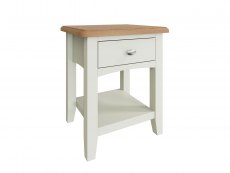 Kenmore Kenmore Patterdale White and Oak 1 Drawer Lamp Table (Assembled)