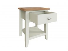 Kenmore Kenmore Patterdale White and Oak 1 Drawer Lamp Table (Assembled)