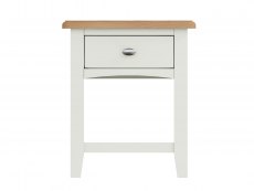 Kenmore Kenmore Patterdale White and Oak 1 Drawer Lamp Table (Assembled)