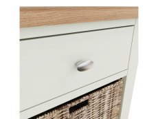 Kenmore Kenmore Patterdale White and Oak 1 Drawer Large Lamp Table (Assembled)