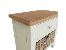 Kenmore Kenmore Patterdale White and Oak 1 Drawer Large Lamp Table (Assembled)