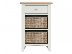 Kenmore Kenmore Patterdale White and Oak 1 Drawer Small Storage Unit (Assembled)