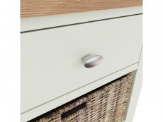 Kenmore Kenmore Patterdale White and Oak 1 Drawer Tall Storage Unit (Assembled)