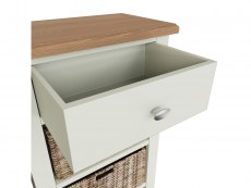 Kenmore Kenmore Patterdale White and Oak 1 Drawer Tall Storage Unit (Assembled)