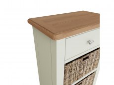 Kenmore Kenmore Patterdale White and Oak 1 Drawer Tall Storage Unit (Assembled)