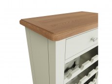 Kenmore Kenmore Patterdale White and Oak 1 Drawer Wine Cabinet (Assembled)