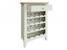Kenmore Kenmore Patterdale White and Oak 1 Drawer Wine Cabinet (Assembled)