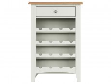 Kenmore Kenmore Patterdale White and Oak 1 Drawer Wine Cabinet (Assembled)