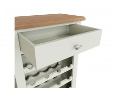 Kenmore Kenmore Patterdale White and Oak 1 Drawer Wine Cabinet (Assembled)