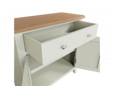 Kenmore Kenmore Patterdale White and Oak 2 Door 1 Drawer Compact Sideboard (Assembled)