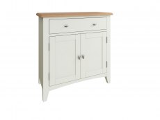 Kenmore Kenmore Patterdale White and Oak 2 Door 1 Drawer Compact Sideboard (Assembled)