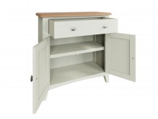 Kenmore Kenmore Patterdale White and Oak 2 Door 1 Drawer Compact Sideboard (Assembled)