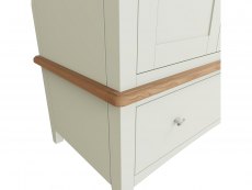 Kenmore Kenmore Patterdale White and Oak 2 Door 1 Drawer Double Wardrobe (Flat Packed)
