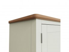 Kenmore Kenmore Patterdale White and Oak 2 Door 1 Drawer Double Wardrobe (Flat Packed)