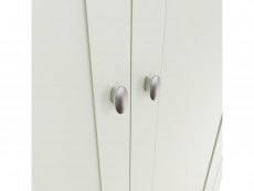 Kenmore Kenmore Patterdale White and Oak 2 Door 1 Drawer Double Wardrobe (Flat Packed)