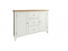 Kenmore Kenmore Patterdale White and Oak 2 Door 3 Drawer Large Sideboard (Assembled)