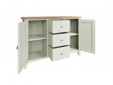 Kenmore Kenmore Patterdale White and Oak 2 Door 3 Drawer Large Sideboard (Assembled)