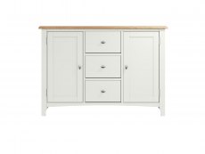 Kenmore Patterdale White and Oak 2 Door 3 Drawer Large Sideboard (Assembled)
