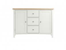 Kenmore Kenmore Patterdale White and Oak 2 Door 3 Drawer Large Sideboard (Assembled)