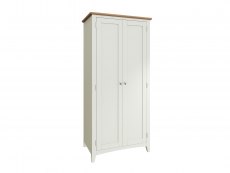 Kenmore Kenmore Patterdale White and Oak 2 Door Double Wardrobe (Assembled)