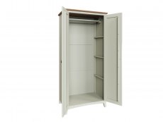 Kenmore Kenmore Patterdale White and Oak 2 Door Double Wardrobe (Assembled)