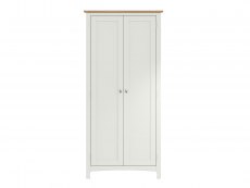 Kenmore Kenmore Patterdale White and Oak 2 Door Double Wardrobe (Assembled)