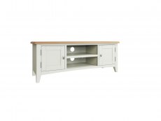 Kenmore Kenmore Patterdale White and Oak 2 Door Large TV Cabinet (Assembled)