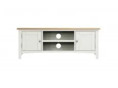 Kenmore Kenmore Patterdale White and Oak 2 Door Large TV Cabinet (Assembled)