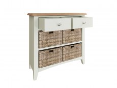 Kenmore Kenmore Patterdale White and Oak 2 Drawer Compact Sideboard (Assembled)