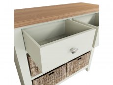 Kenmore Kenmore Patterdale White and Oak 2 Drawer Compact Sideboard (Assembled)