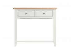 Kenmore Kenmore Patterdale White and Oak 2 Drawer Console Table (Flat Packed)