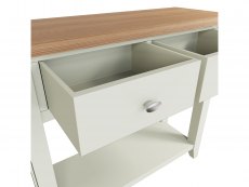 Kenmore Kenmore Patterdale White and Oak 2 Drawer Console Table (Flat Packed)