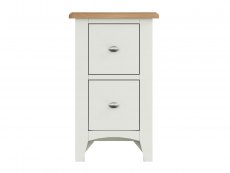 Kenmore Kenmore Patterdale White and Oak 2 Drawer Small Bedside Cabinet (Assembled)