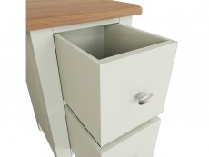 Kenmore Kenmore Patterdale White and Oak 2 Drawer Small Bedside Cabinet (Assembled)