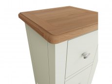Kenmore Kenmore Patterdale White and Oak 2 Drawer Small Bedside Cabinet (Assembled)