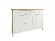 Kenmore Kenmore Patterdale White and Oak 3 Door 2 Drawer Large Sideboard (Assembled)