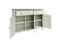 Kenmore Kenmore Patterdale White and Oak 3 Door 2 Drawer Large Sideboard (Assembled)