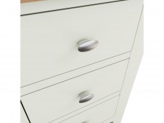 Kenmore Kenmore Patterdale White and Oak 3 Drawer Large Bedside Cabinet (Assembled)
