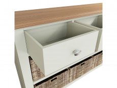Kenmore Kenmore Patterdale White and Oak 3 Drawer Sideboard (Assembled)