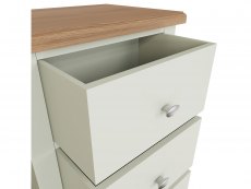 Kenmore Kenmore Patterdale White and Oak 5 Drawer Tall Narrow Chest of Drawers (Assembled)