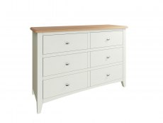 Kenmore Kenmore Patterdale White and Oak 6 Drawer Chest of Drawers (Assembled)