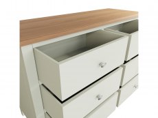 Kenmore Kenmore Patterdale White and Oak 6 Drawer Chest of Drawers (Assembled)